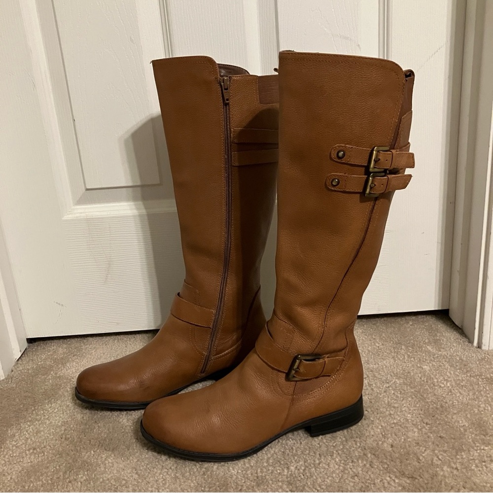 Naturalizer Jessie Knee High Leather Boots - size 9 - Picture 3 of 14
